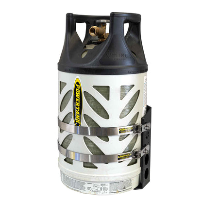 Shasta LOCKER Bracket for 20 lb steel and 17, 22 lb Viking propane tanks