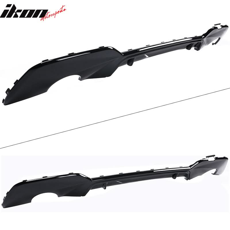 2019-2022 BMW G20 3-Serie 330i Gloss Black Rear Bumper Lip Diffuser PP