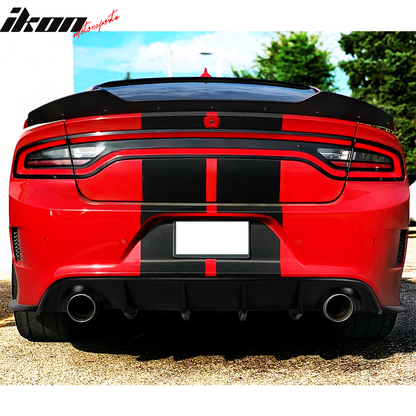 2015-2024 Dodge Charger SRT V2 Rear Diffuser with Reflective Tape PP