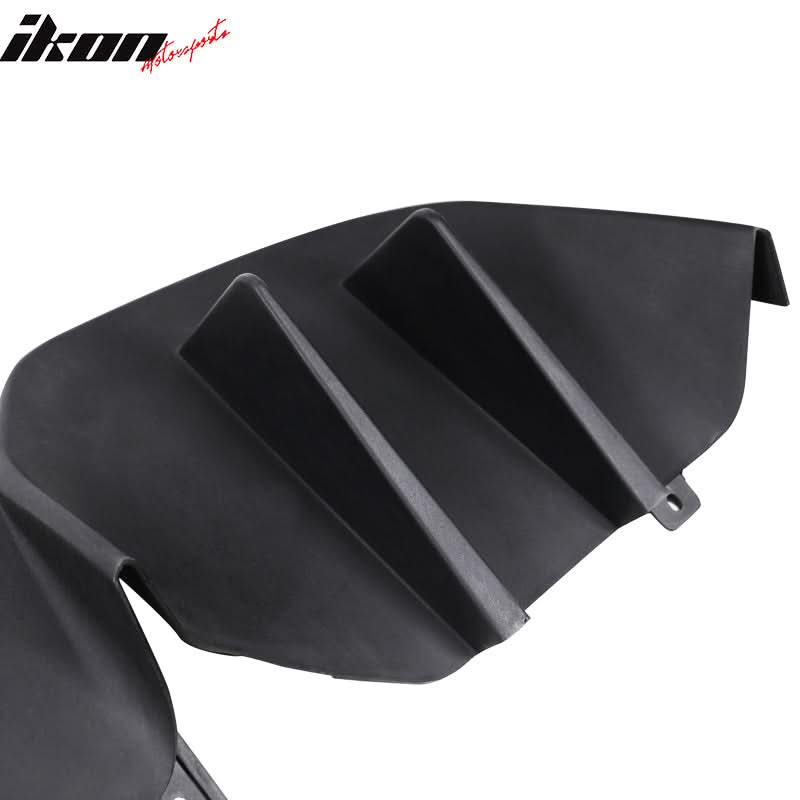 2015-2017 Ford Mustang R-Spec V2 Style Unpaint Rear Bumper Diffuser PP