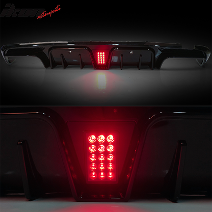 2015-2018 Benz W205 C-Class C63 AMG Gloss Black Rear Diffuser