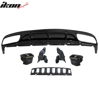 2015-2018 Benz C-Class W205 C63 Coupe AMG Style Rear Diffuser PP