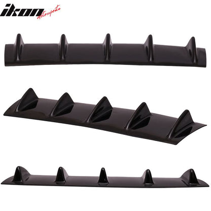 2000-2009 Honda S2000 AP1 5 Fins Gloss Black Rear Bumper Diffuser ABS