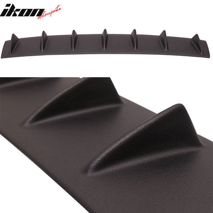 Infiniti G35 M25 M37 Sedan 7 Fin Matte Black Rear Bumper Diffuser ABS