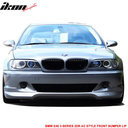 2004-2006 BMW E46 3-Series LCI AC Style Unpainted Front Bumper Lip PU