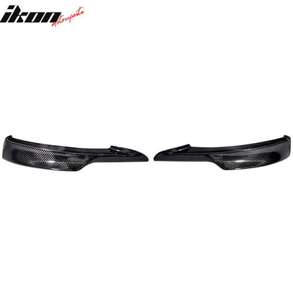 2009-2011 BMW E90 328i 335i MT Carbon Fiber Front Bumper Lip CF 2Pcs