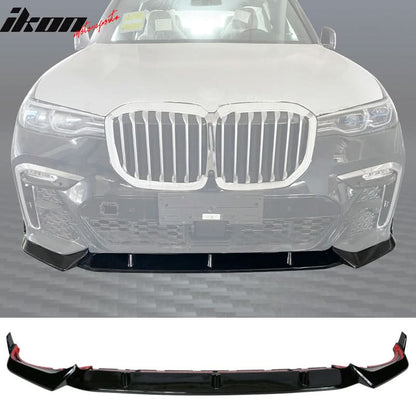 2019-2022 BMW G07 X7 M Sport Gloss Black ABS Front Bumper Lip Spoiler