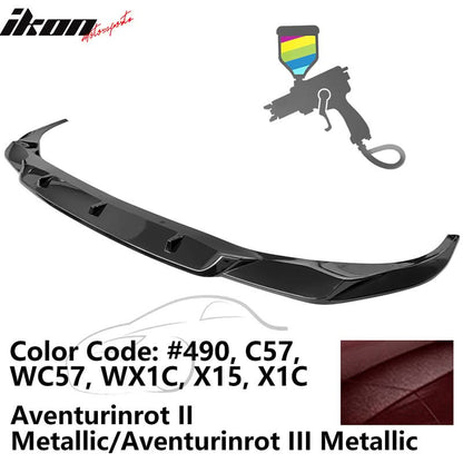 2020-2022 BMW 7 G12 IKON Style Painted Front Bumper Lip Spoiler PP