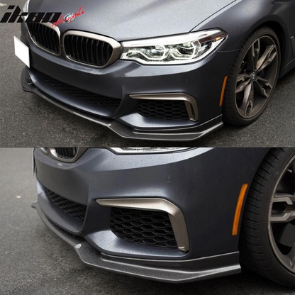 2017-2020 BMW G30 5 Series M Sport Real Carbon Fiber Front Bumper Lip