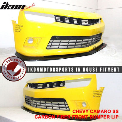 2014-2015 Chevrolet Camaro SS 1LE Style Front Bumper Lip Carbon Fiber