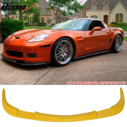 2005-2013 Chevy Corvette C6 Z06 ZR1 Style Front Bumper Lip Spoiler PU