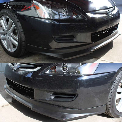 2003-2005 Honda Accord HC1 Style CF Texture Front Bumper Lip Spoiler
