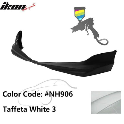 2017 Honda Accord Hybrid HFP Style Painted Front Bumper Lip Splitters