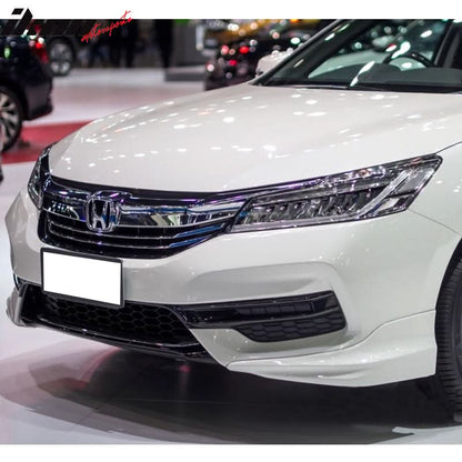2017 Honda Accord Hybrid HFP Style Painted Front Bumper Lip Splitters