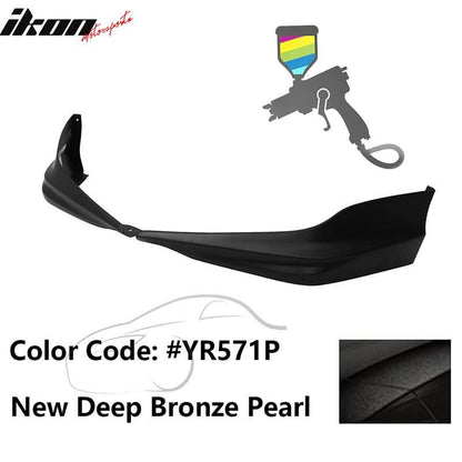 2017 Honda Accord Hybrid HFP Style Painted Front Bumper Lip Splitters