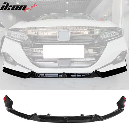 Front Bumper Lip Spoiler for 2021-2022 Honda Accord 3PC