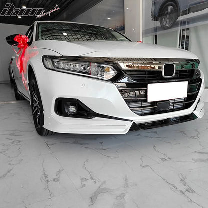 Front Bumper Lip Spoiler for 2021-2022 Honda Accord 3PC