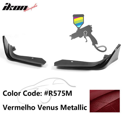 2022-2023 Honda Civic 4DR MD Style Front Bumper Lip Splitter 2PCS PP