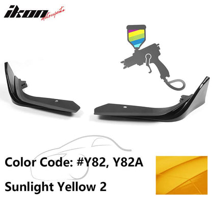 2022-2023 Honda Civic 4DR MD Style Front Bumper Lip Splitter 2PCS PP