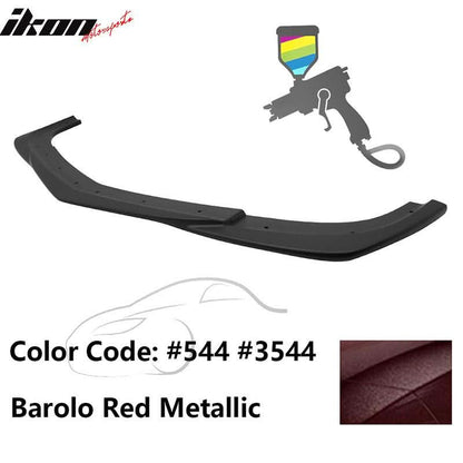 2012-2014 Benz W204 C63 AMG GH Style Painted Front Bumper Lip ABS