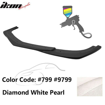 2012-2014 Benz W204 C63 AMG GH Style Painted Front Bumper Lip ABS