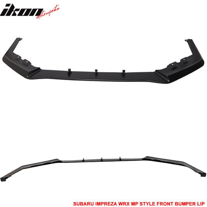 2015-2017 Subaru WRX STI MP MPX Painted Front Bumper Lip ABS