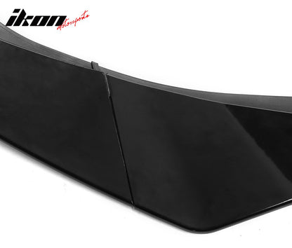 2021-2025 Tesla Model S Track Pack Style Front Bumper Lip Gloss Black