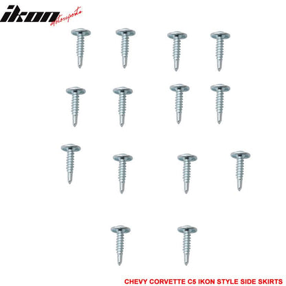 1997-2004 Chevy Corvette C5 IKON Style Side Skirts Carbon Fiber