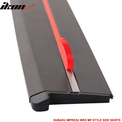 2015-2021 Subaru WRX STI MP Style Side Skirts Splitter Extension ABS