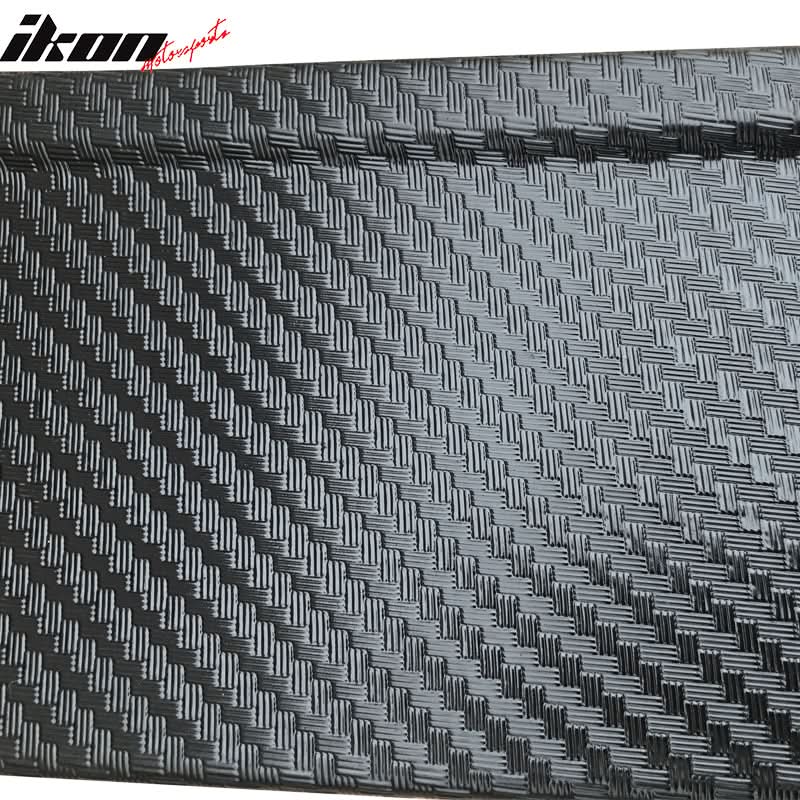 Fits 11 ES350 CF Texture Side Skirts Extension Flat Bottom Line Lip