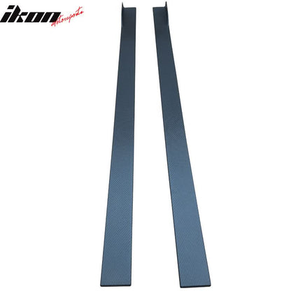 Fits 13infiniti M37S Carbon Texture Side Skirts Ext Bottom Line Pair
