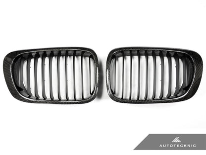 AutoTecknic Carbon Fiber Front Grille Set - E46 3-Series Coupe Pre-Facelift | M3