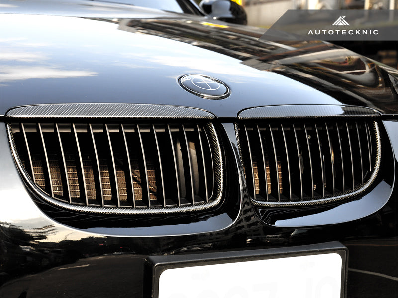 AutoTecknic Carbon Fiber Front Grille Set - BMW E90 Sedan | E91 Wagon | 3-Series