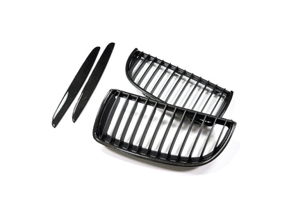 AutoTecknic Carbon Fiber Front Grille Set - BMW E90 Sedan | E91 Wagon | 3-Series