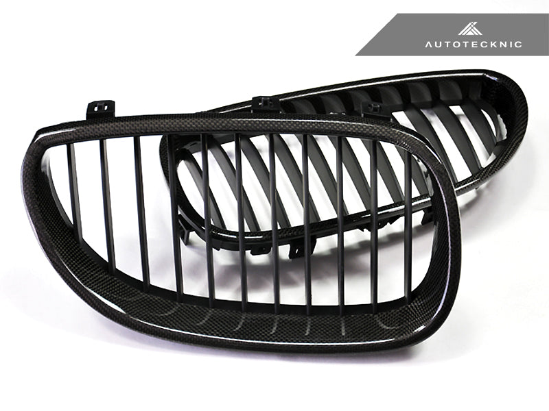 AutoTecknic Carbon Fiber Front Grille Set - E60 Sedan / E61 Wagon | 5 Series including M5