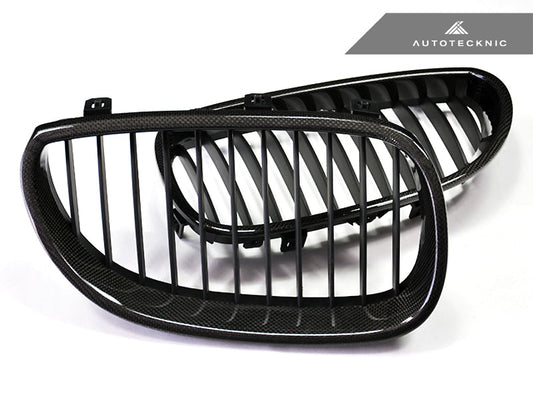 AutoTecknic Carbon Fiber Front Grille Set - E60 Sedan / E61 Wagon | 5 Series including M5