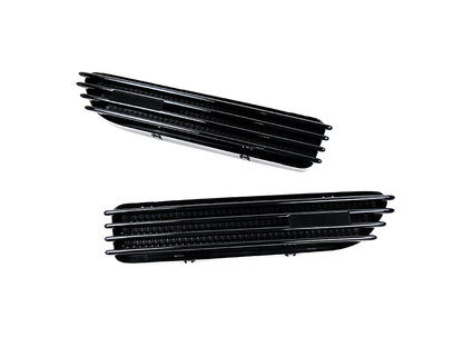 AutoTecknic Replacement Glazing Black Fender Gills - BMW E46 M3