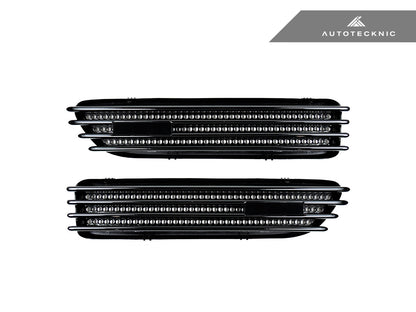 AutoTecknic Replacement Glazing Black Fender Gills - BMW E46 M3
