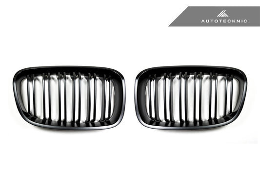 AutoTecknic Dual-Slats Stealth Black Front Grille Set - F20 1-Series