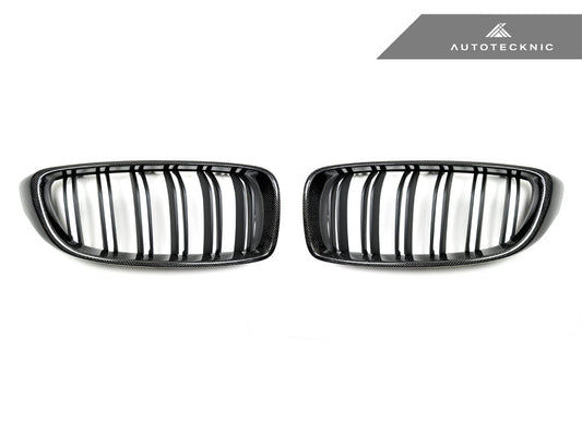 AutoTecknic Dual-Slats Carbon Fiber Front Grille Set - F32/ F36 4-Series | F80 M3 | F82 M4