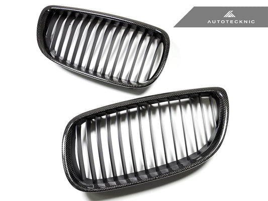AutoTecknic Carbon Front Grille Set - BMW E92/ E93 3-Series Pre-LCI (Including E9X M3)