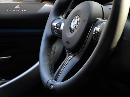 AutoTecknic Carbon Fiber M-Sport Steering Wheel Trim - F15 X5 | F16 X6