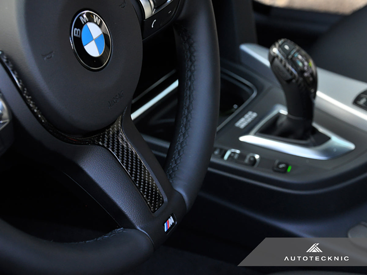 AutoTecknic Carbon Fiber M-Sport Steering Wheel Trim - BMW F10 5-Series | F06/ F12/ F13 6-Series