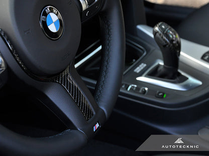 AutoTecknic Carbon Fiber M-Sport Steering Wheel Trim - BMW F10 5-Series | F06/ F12/ F13 6-Series