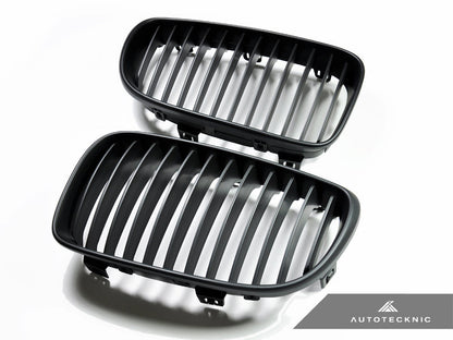 AutoTecknic Stealth Black Front Grille Set - E82 1-Series & 1M
