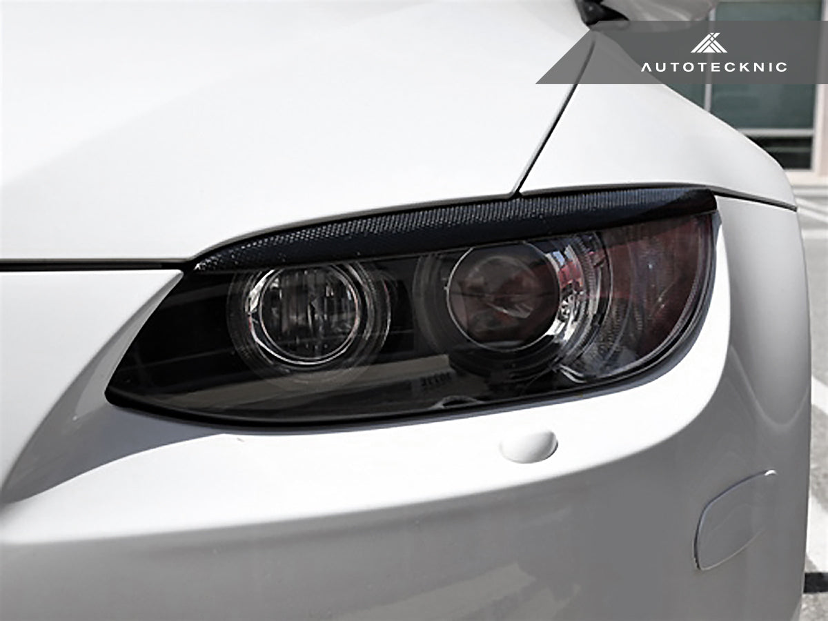 AutoTecknic Stealth Black Headlight Trim Set - BMW E92/ E93 M3 & 3-Series Coupe/ Convertible Pre-LCI