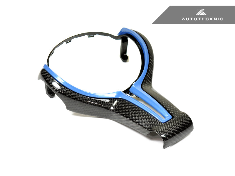 AutoTecknic Carbon Fiber Steering Wheel Trim Cover - F-Chassis M Vehicles