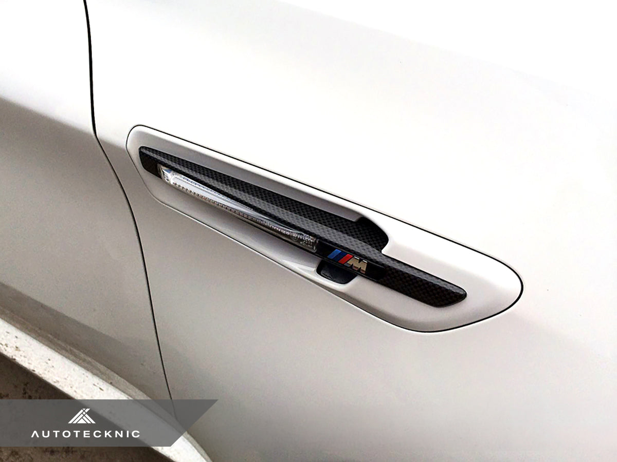AutoTecknic Replacement Carbon Fiber Fender Gills - BMW E71 X6M