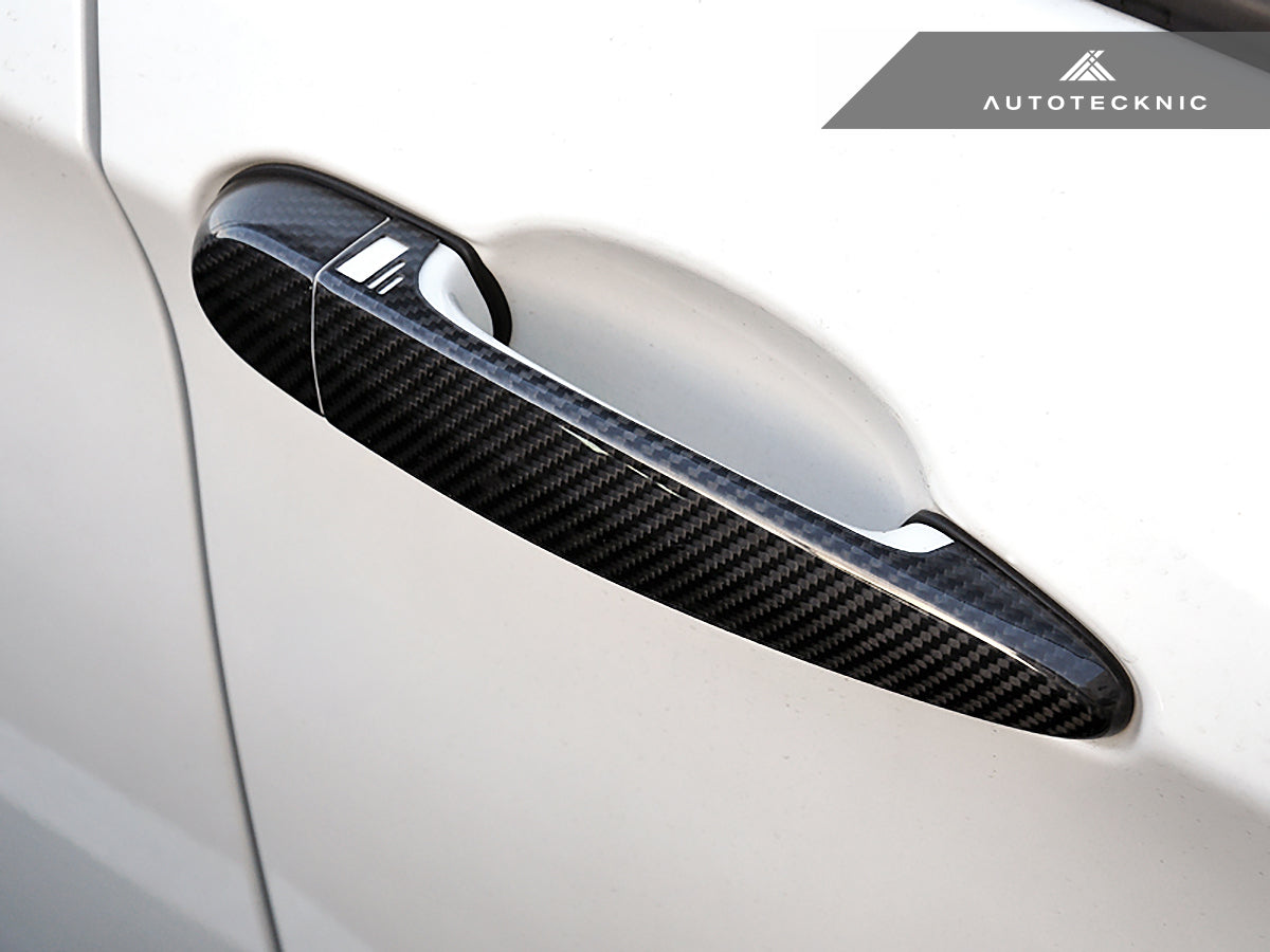 AutoTecknic Dry Carbon Fiber Door Handle Trims - BMW E84 X1