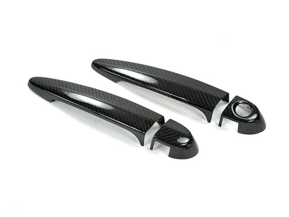 AutoTecknic Dry Carbon Fiber Door Handle Trims - BMW E70 X5M | E70 X5 | E71 X6M | E71 X6